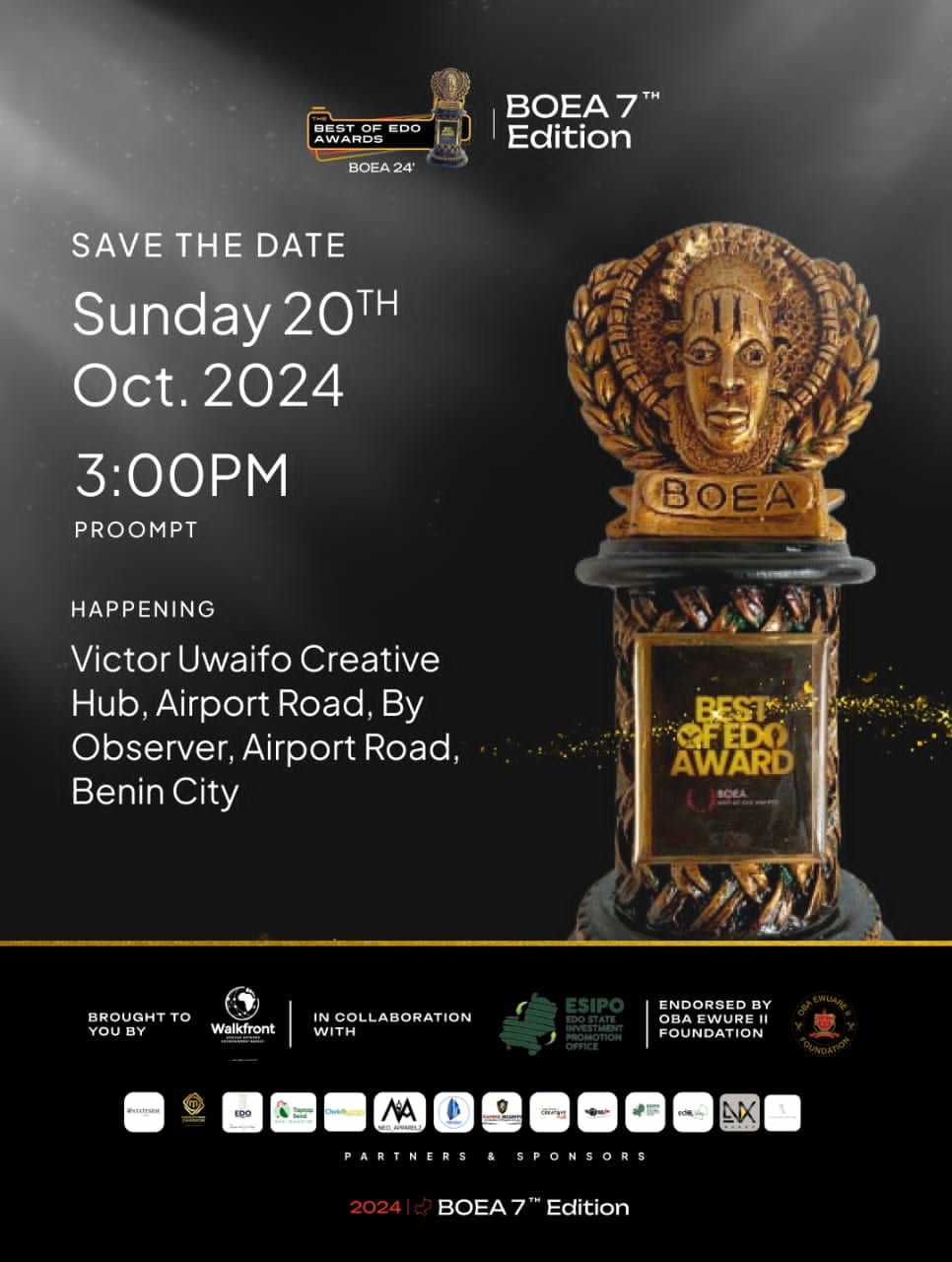 Organizers Of Best Of Edo Award Set To Mark Its 7th Edition In Grand Style, Pencil Down Recipients 