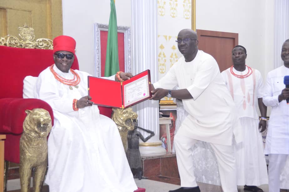 Be Man Of Your Own Words, Oba Of Benin Tells Okpebholo 