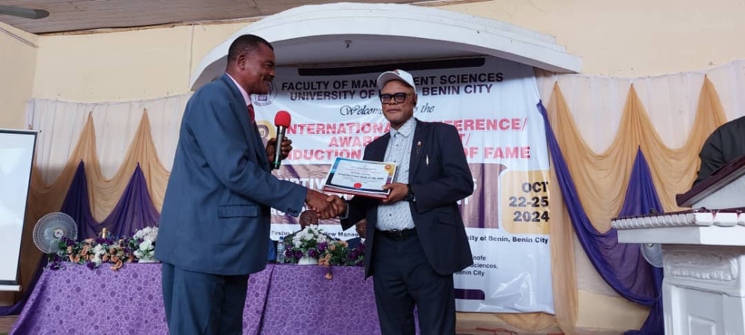 NUJ Chairman, Alenkhe Inducted Into UNIBEN Hall Of Fame, Receives Award Of Merit