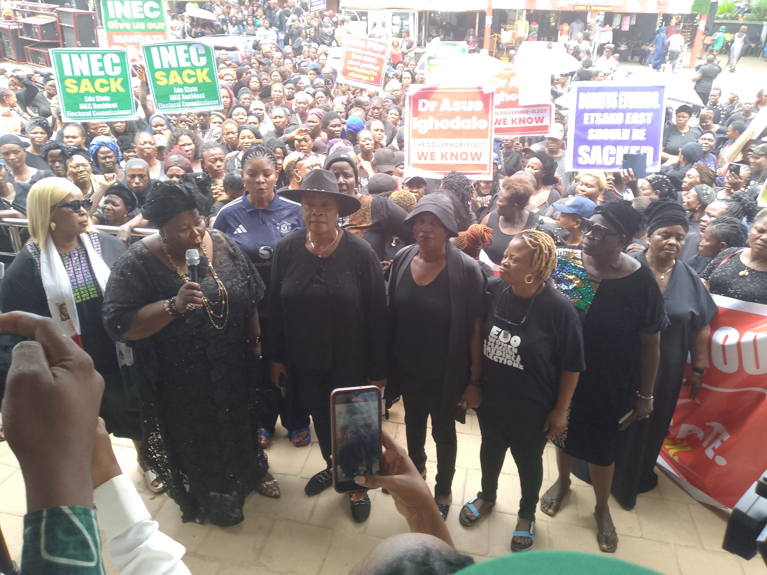 Restore Our Mandate, Aggrieved PDP Women Wing Tells INEC, Vows Continuous Protest In Edo 