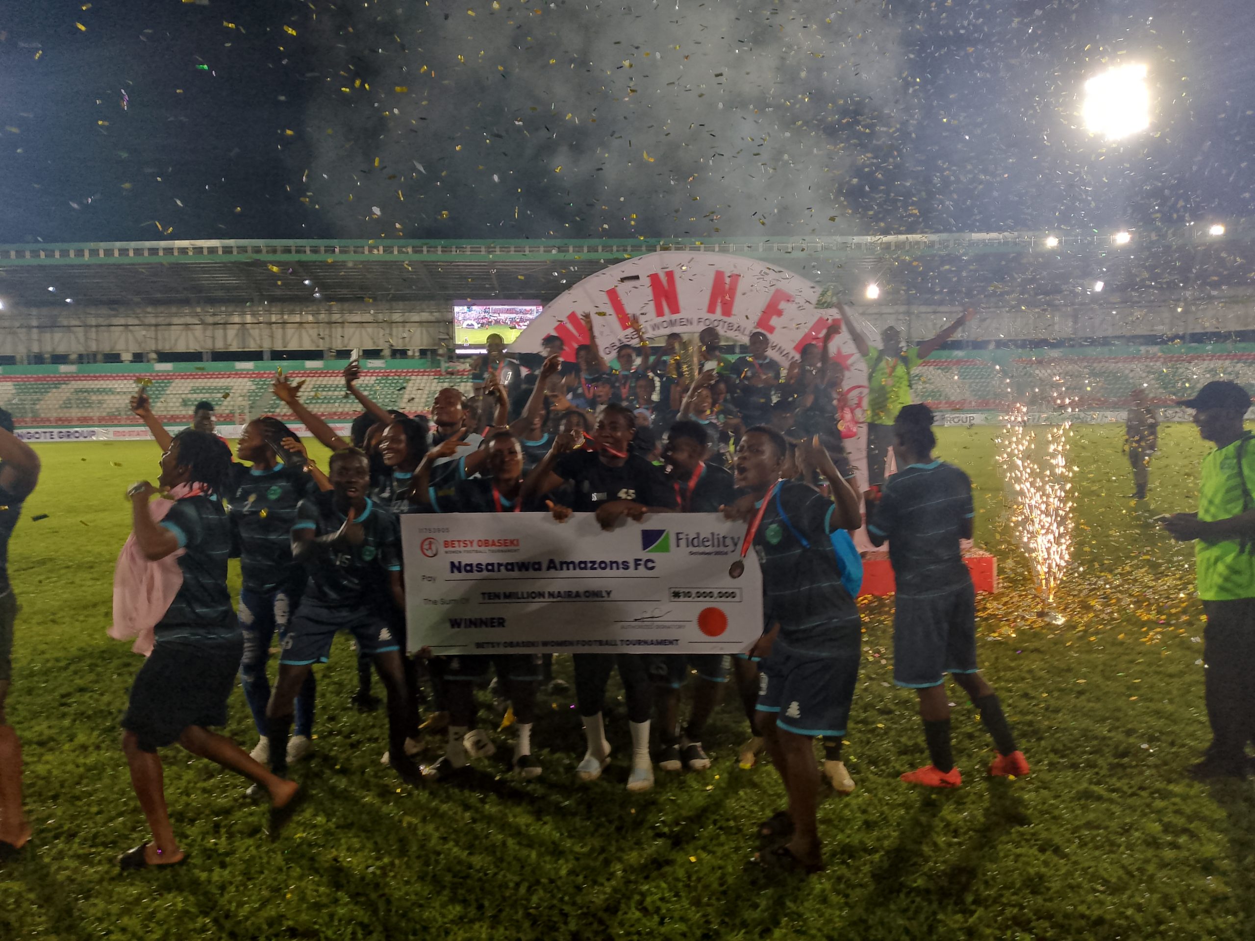 Nasarawa Amazon Win 4th Edition Of Betsy Obaseki Women Football Tournament, Cart Away N10 Million Cash Prize 